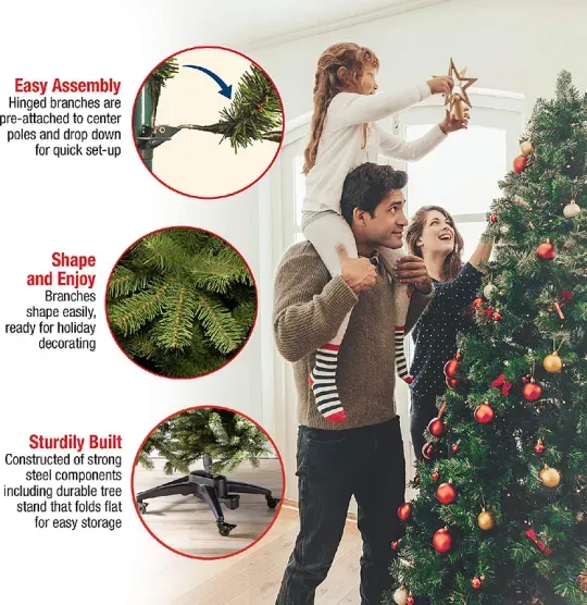 🎅 𝟐𝟎𝟐𝟓 𝐂𝐡𝐫𝐢𝐬𝐭𝐦𝐚𝐬™🎄Remote Control Retractable Artificial Christmas Tree🎄
