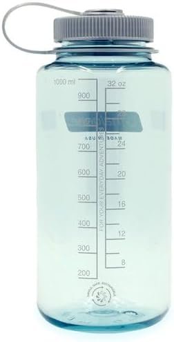 Nalgene Sustain Tritan BPA-Free Water Bottle Made with Material Derived From 50% Plastic Waste (using ISCC certified mass balance), 32 OZ, Wide Mouth