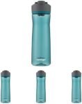 Contigo AUTOSEAL Cortland 24oz Water Bottle BPA-Free Plastic Spill Leak-Proof Lid and Carry Handle Dishwasher Safe Spirulina
