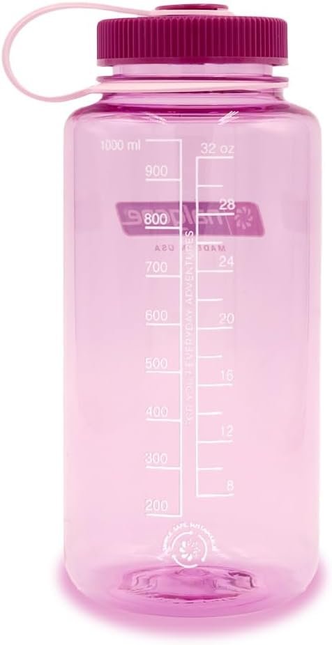 Nalgene Sustain Tritan BPA-Free Water Bottle Made with Material Derived From 50% Plastic Waste (using ISCC certified mass balance), 32 OZ, Wide Mouth