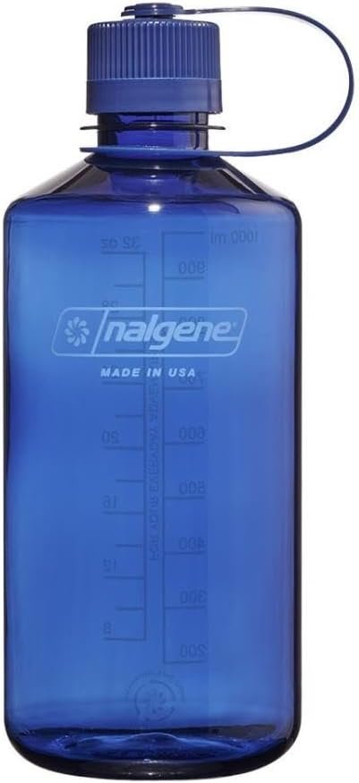 Nalgene Leak Proof Tritan BPA-Free Water Bottle - 32 oz Narrow Mouth - Made in the USA for Outdoor Use & Daily Hydration (Amethyst)