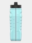 Under Armour Squeeze Water Bottles, 32 oz Water Bottles, Sideline Sports Water Bottle with Quick-Shot Lid, Quick & Easy Hydration, Gym Water Bottles, Squeeze Bottle, 1 32oz Bottle