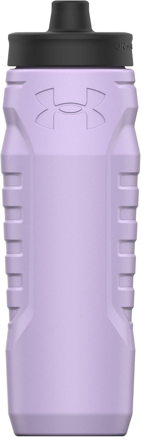 Under Armour Squeeze Water Bottles, 32 oz Water Bottles, Sideline Sports Water Bottle with Quick-Shot Lid, Quick & Easy Hydration, Gym Water Bottles, Squeeze Bottle, 1 32oz Bottle