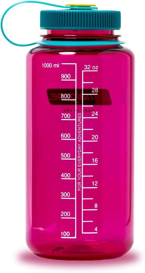 Nalgene Sustain Tritan BPA-Free Water Bottle Made with Material Derived From 50% Plastic Waste (using ISCC certified mass balance), 32 OZ, Wide Mouth