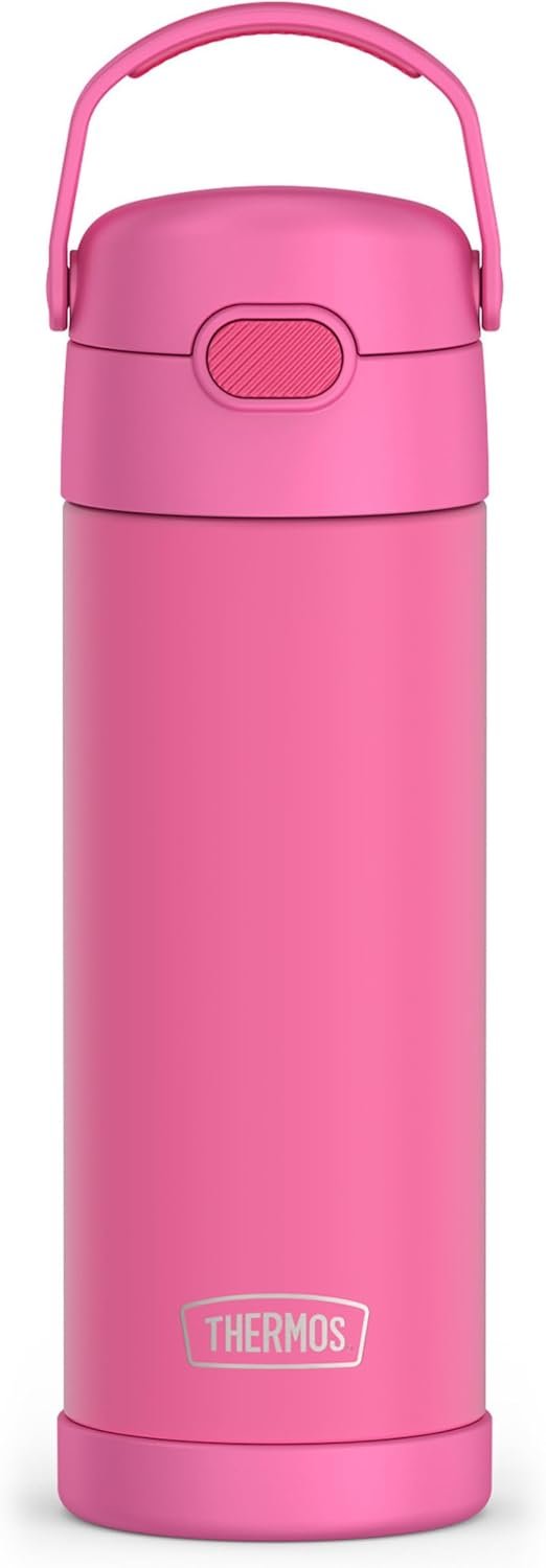 THERMOS FUNTAINER 16 Ounce Stainless Steel Vacuum Insulated Bottle with Wide Spout Lid, Galaxy Teal