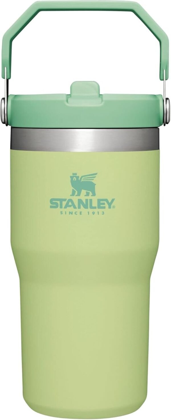 Stanley IceFlow Flip Straw Tumbler with Handle 30 oz | Twist On Lid and Flip Up Straw | Leak Resistant Water Bottle | Insulated Stainless Steel |BPA-Free | Rose Quartz