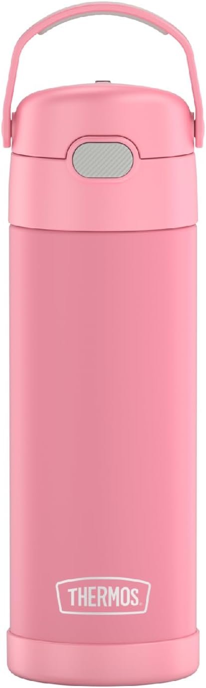 THERMOS FUNTAINER 16 Ounce Stainless Steel Vacuum Insulated Bottle with Wide Spout Lid, Galaxy Teal