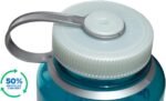Nalgene Sustain Tritan BPA-Free Water Bottle Made with Material Derived From 50% Plastic Waste (using ISCC certified mass balance), 32 OZ, Wide Mouth