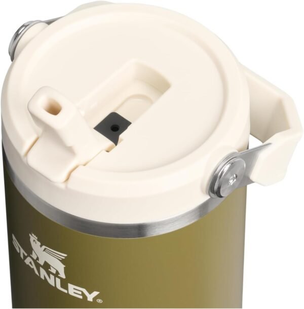 Stanley IceFlow Flip Straw Tumbler with Handle 30 oz | Twist On Lid and Flip Up Straw | Leak Resistant Water Bottle | Insulated Stainless Steel |BPA-Free | Rose Quartz