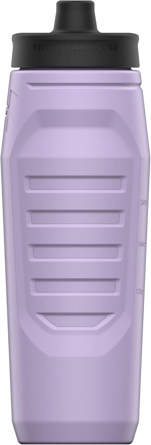 Under Armour Squeeze Water Bottles, 32 oz Water Bottles, Sideline Sports Water Bottle with Quick-Shot Lid, Quick & Easy Hydration, Gym Water Bottles, Squeeze Bottle, 1 32oz Bottle