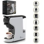 Ekspres wielokapsułkowy Extralink Home, 6 systemów kapsułek, czarno-biały