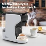 Ekspres wielokapsułkowy Extralink Home, 6 systemów kapsułek, czarno-biały