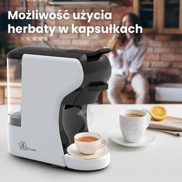 Ekspres wielokapsułkowy Extralink Home, 6 systemów kapsułek, czarno-biały