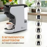 Ekspres wielokapsułkowy Extralink Home, 6 systemów kapsułek, czarno-biały