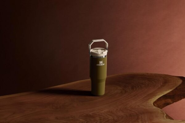 Stanley IceFlow Flip Straw Tumbler with Handle 30 oz | Twist On Lid and Flip Up Straw | Leak Resistant Water Bottle | Insulated Stainless Steel |BPA-Free | Rose Quartz