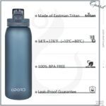 Opard 30oz/32oz Sports Water Bottle with Leak Proof Flip Top Lid BPA Free Tritan Reusable Plastic for Gym and Outdoor, Travel Water Bottle with Straw