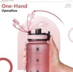 Opard 30oz/32oz Sports Water Bottle with Leak Proof Flip Top Lid BPA Free Tritan Reusable Plastic for Gym and Outdoor, Travel Water Bottle with Straw