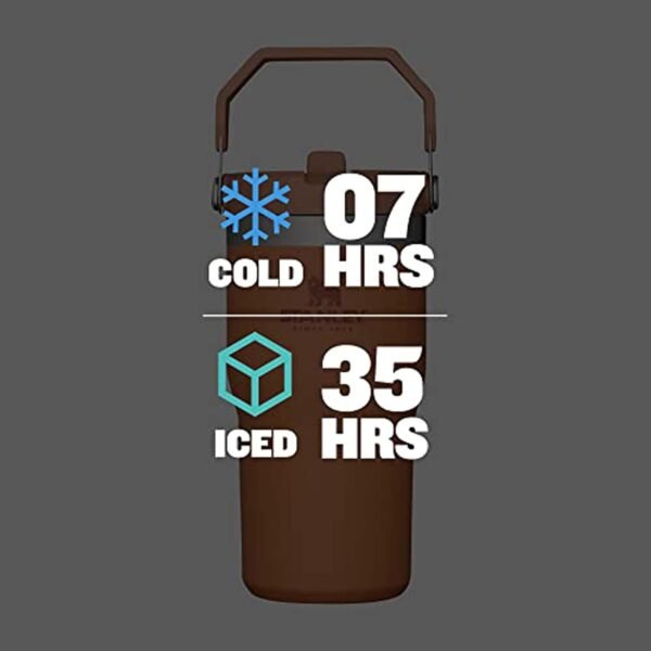 Stanley IceFlow Flip Straw Tumbler with Handle 30 oz | Twist On Lid and Flip Up Straw | Leak Resistant Water Bottle | Insulated Stainless Steel |BPA-Free | Rose Quartz