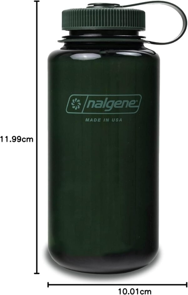 Nalgene Sustain Tritan BPA-Free Water Bottle Made with Material Derived From 50% Plastic Waste (using ISCC certified mass balance), 32 OZ, Wide Mouth