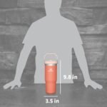 Stanley IceFlow Flip Straw Tumbler with Handle 30 oz | Twist On Lid and Flip Up Straw | Leak Resistant Water Bottle | Insulated Stainless Steel |BPA-Free | Rose Quartz