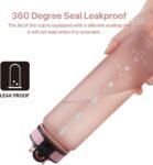 EYQ 32 oz Water Bottle with Time Marker, Carry Strap, Leak-Proof Tritan BPA-Free, Ensure You Drink Enough Water for Fitness, Gym, Camping, Outdoor Sports