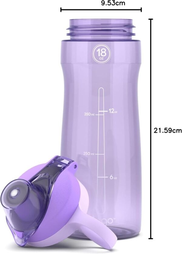 Pogo Plastic Water Bottle with Chug Lid and Carry Handle, Reusable, BPA Free, Dishwasher Safe, Perfect for Travel, School, Outdoors, and Gym | 18oz, 32oz, 40oz, 64oz