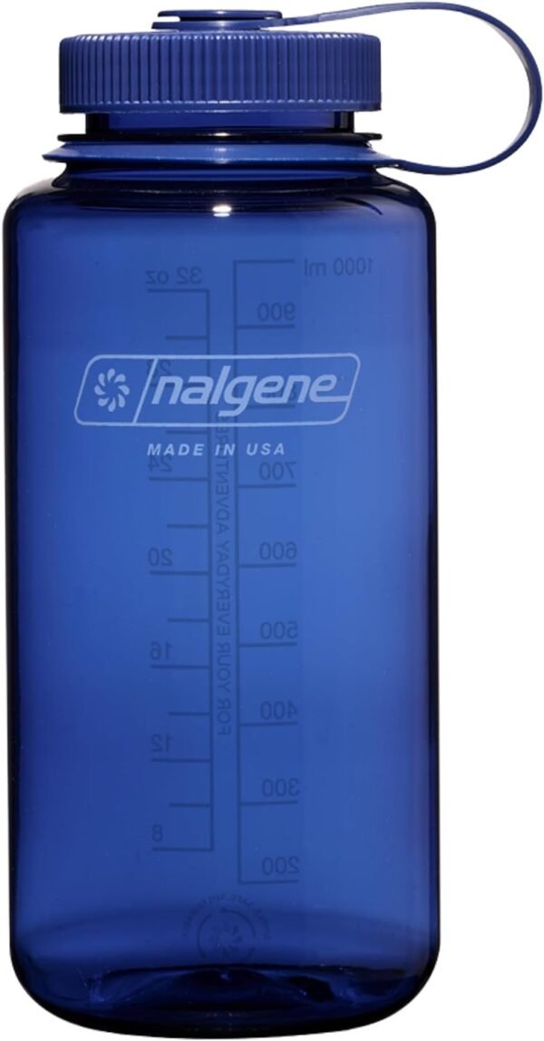 Nalgene Sustain Tritan BPA-Free Water Bottle Made with Material Derived From 50% Plastic Waste (using ISCC certified mass balance), 32 OZ, Wide Mouth