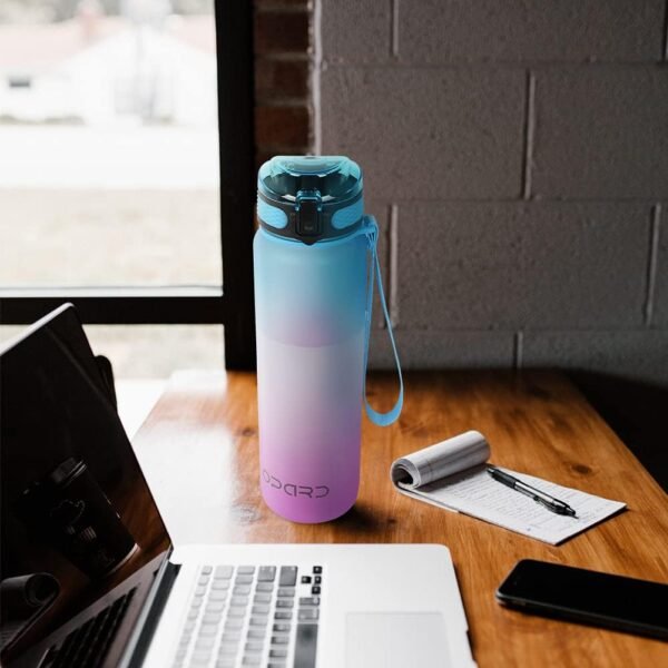 Opard 30oz/32oz Sports Water Bottle with Leak Proof Flip Top Lid BPA Free Tritan Reusable Plastic for Gym and Outdoor, Travel Water Bottle with Straw