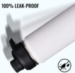 Fijinhom 24 oz Insulated Water Bottle with Handle, 304 Stainless Steel Water Bottles with Wide Mouth, Double Wall Vacuum Sports Water Bottle, BPA Free, Keep Cold and Hot, Black