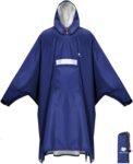 ANYOO Hooded Rain Poncho for Adults Waterproof Lightweight Rain Coat for Men Women Reusable Rain Jacket for Emergency Outdoor