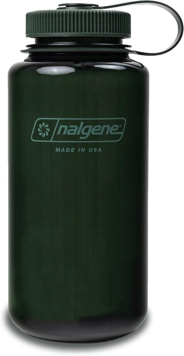Nalgene Sustain Tritan BPA-Free Water Bottle Made with Material Derived From 50% Plastic Waste (using ISCC certified mass balance), 32 OZ, Wide Mouth
