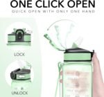 Hyeta 32 oz Water Bottles with Times to Drink and Straw, Motivational Water Bottle with Time Marker, Leakproof, Drinking Sports Water Bottle for Fitness, Gym and Outdoor