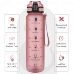 Opard 30oz/32oz Sports Water Bottle with Leak Proof Flip Top Lid BPA Free Tritan Reusable Plastic for Gym and Outdoor, Travel Water Bottle with Straw