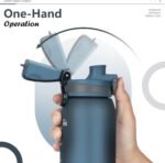 Opard 30oz/32oz Sports Water Bottle with Leak Proof Flip Top Lid BPA Free Tritan Reusable Plastic for Gym and Outdoor, Travel Water Bottle with Straw