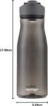 Contigo AUTOSEAL Cortland 24oz Water Bottle BPA-Free Plastic Spill Leak-Proof Lid and Carry Handle Dishwasher Safe Spirulina