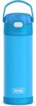 THERMOS FUNTAINER 16 Ounce Stainless Steel Vacuum Insulated Bottle with Wide Spout Lid, Galaxy Teal