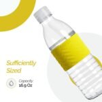 Copco Hydra Water Bottle with Spill-Resistant Lid, 16.9 oz - Reusable Tritan Non-Slip Sleeve, Twist-Open Body - BPA-Free, Leak-Proof, Durable & Portable for Gym, Office, School (Gray)