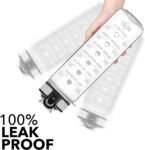 Hyeta 32 oz Water Bottles with Times to Drink and Straw, Motivational Water Bottle with Time Marker, Leakproof, Drinking Sports Water Bottle for Fitness, Gym and Outdoor