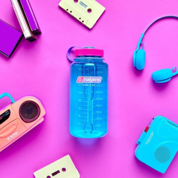 Nalgene Sustain Tritan BPA-Free Water Bottle Made with Material Derived From 50% Plastic Waste (using ISCC certified mass balance), 32 OZ, Wide Mouth