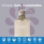 Nalgene Leak Proof Tritan BPA-Free Water Bottle - 32 oz Narrow Mouth - Made in the USA for Outdoor Use & Daily Hydration (Amethyst)