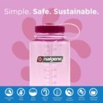Nalgene Sustain Tritan BPA-Free Water Bottle Made with Material Derived From 50% Plastic Waste (using ISCC certified mass balance), 32 OZ, Wide Mouth