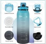 Opard 30oz/32oz Sports Water Bottle with Leak Proof Flip Top Lid BPA Free Tritan Reusable Plastic for Gym and Outdoor, Travel Water Bottle with Straw