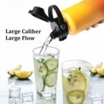 Water Bottle Insulated 32oz 40oz 64oz 128oz Straw Lid Spout Lid & 3 Lids, Leak Proof, Vacuum Insulated,Stainless Steel Water Bottle Wide Mouth for Sports, Gym or Office