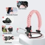 Fijinhom 24 oz Insulated Water Bottle with Handle, 304 Stainless Steel Water Bottles with Wide Mouth, Double Wall Vacuum Sports Water Bottle, BPA Free, Keep Cold and Hot, Black