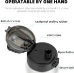 Fanhaw 20 Oz Insulated Stainless Steel Vacuum Water Bottle with Anti-Dust Pop-Open Lid - For Kids, Women, Men | Leak & Sweat Proof (Green Blue)