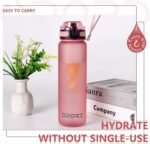 Opard 30oz/32oz Sports Water Bottle with Leak Proof Flip Top Lid BPA Free Tritan Reusable Plastic for Gym and Outdoor, Travel Water Bottle with Straw
