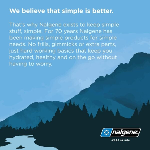 Nalgene Sustain Tritan BPA-Free Water Bottle Made with Material Derived From 50% Plastic Waste (using ISCC certified mass balance), 32 OZ, Wide Mouth