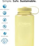 Nalgene Sustain Tritan BPA-Free Water Bottle Made with Material Derived From 50% Plastic Waste (using ISCC certified mass balance), 32 OZ, Wide Mouth