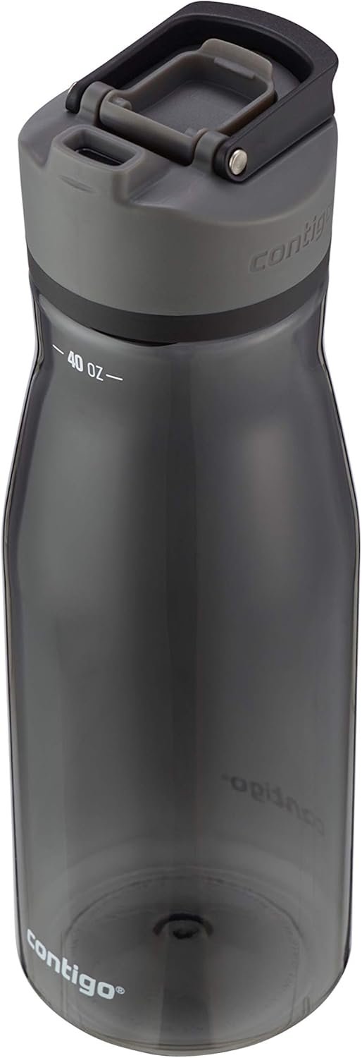 Contigo AUTOSEAL Cortland 24oz Water Bottle BPA-Free Plastic Spill Leak-Proof Lid and Carry Handle Dishwasher Safe Spirulina