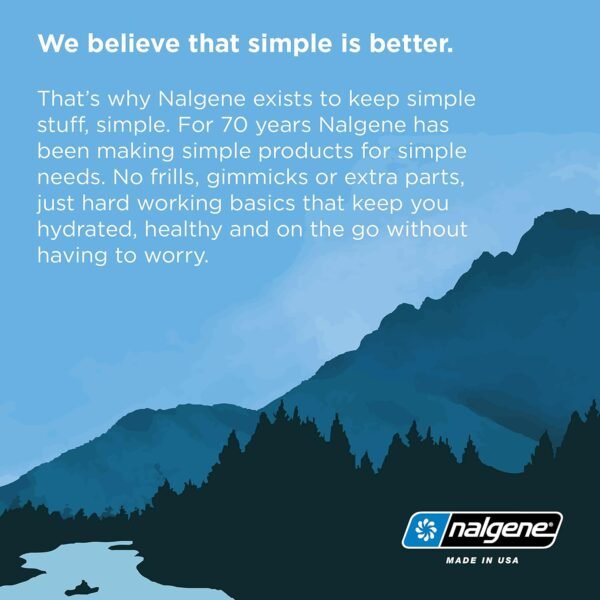 Nalgene Sustain Tritan BPA-Free Water Bottle Made with Material Derived From 50% Plastic Waste (using ISCC certified mass balance), 32 OZ, Wide Mouth